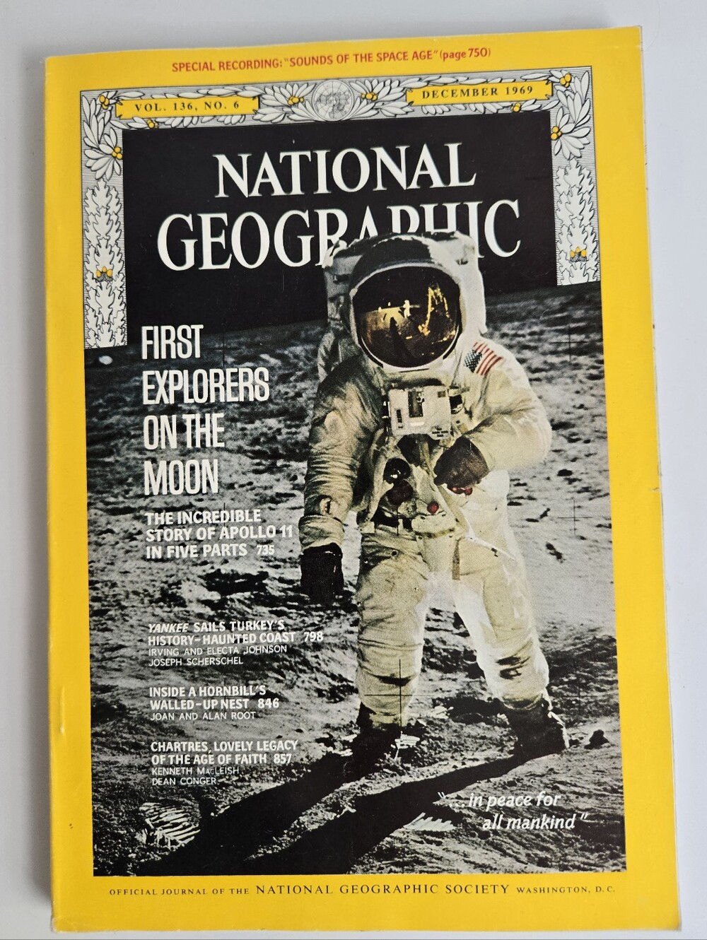 National Geographic magazine December 1969 Vintage